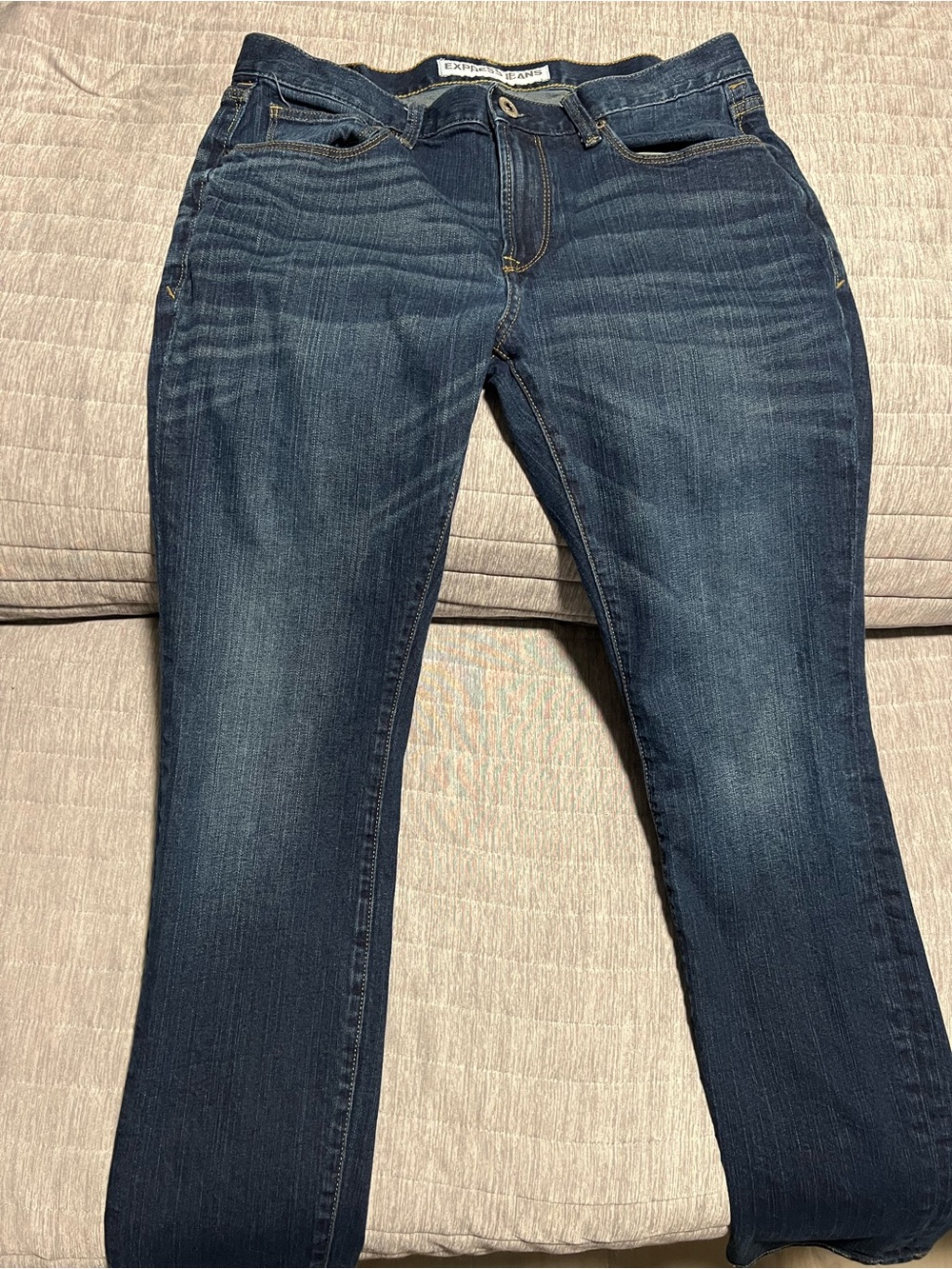 Express Men's Skinny Jeans in Dark Indigo